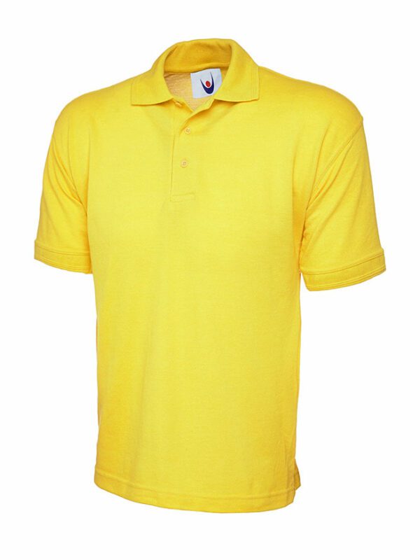 Personalised Essential Poloshirt Yellow