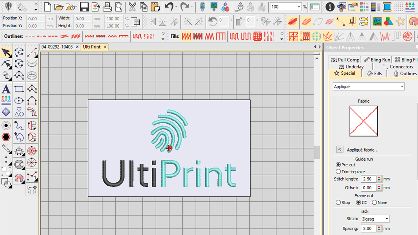 Wilcomm Embroidery Studio With UltiPrint Logo